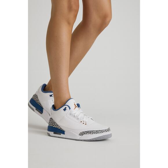 Nike Air Jordan 3 Retro “Wizards” — Iconic White & Blue — Youth 5Y / Women’s 6.5 - Picture 4 of 8